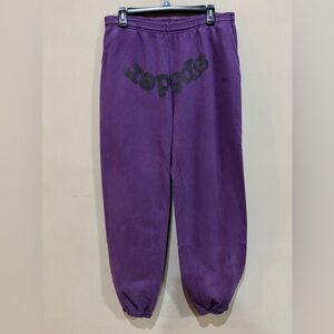 Sp5der Acai Sweatpants Purple - Size XL - Made in USA